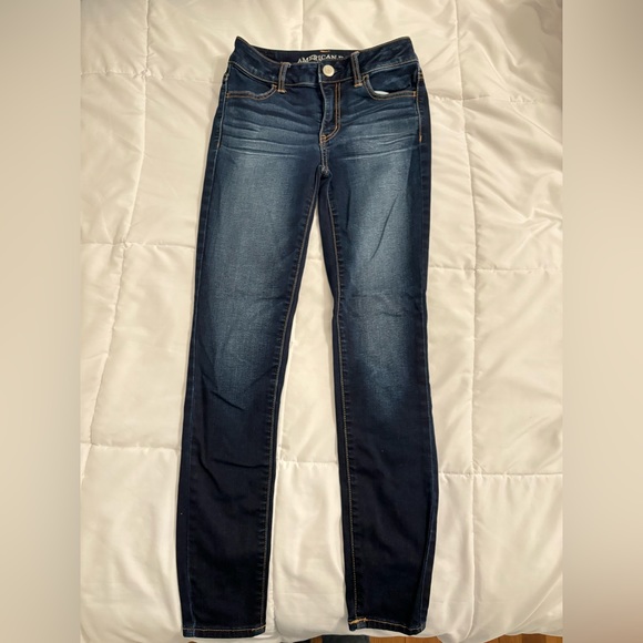 AEO Hi-Rise Super Stretch Skinny Jeans - Picture 2 of 3